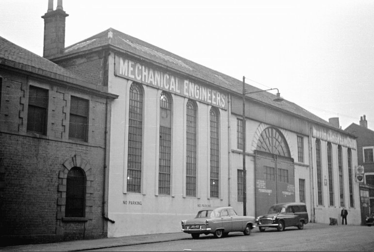 Historic photograph of the foundry as Mechanical Engineers
